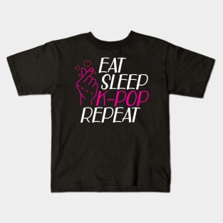 K-Pop - East Sleep K-pop Repeat Kids T-Shirt